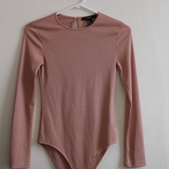 Nude long-sleeved body suit - Picture 1 of 5